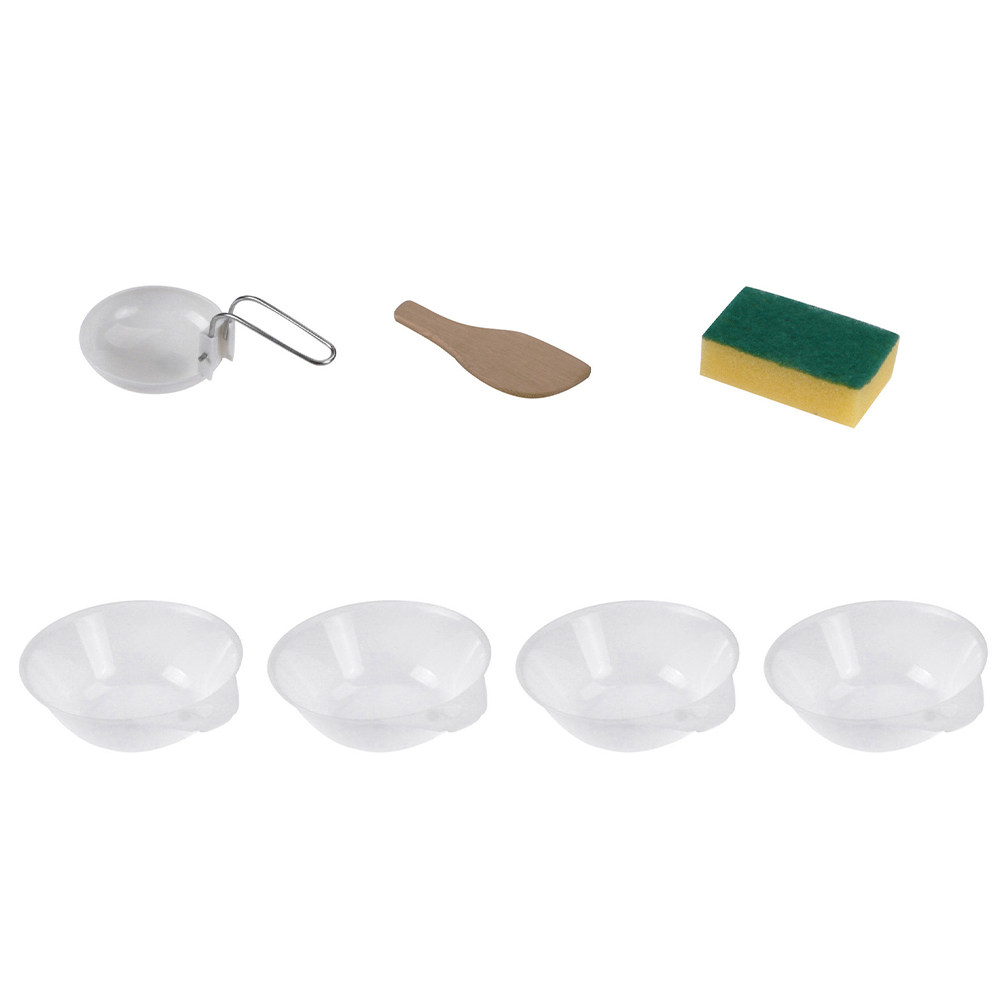 Camping Cooking Set Compact - 7Pcs Compact Camping Tableware Set Premium