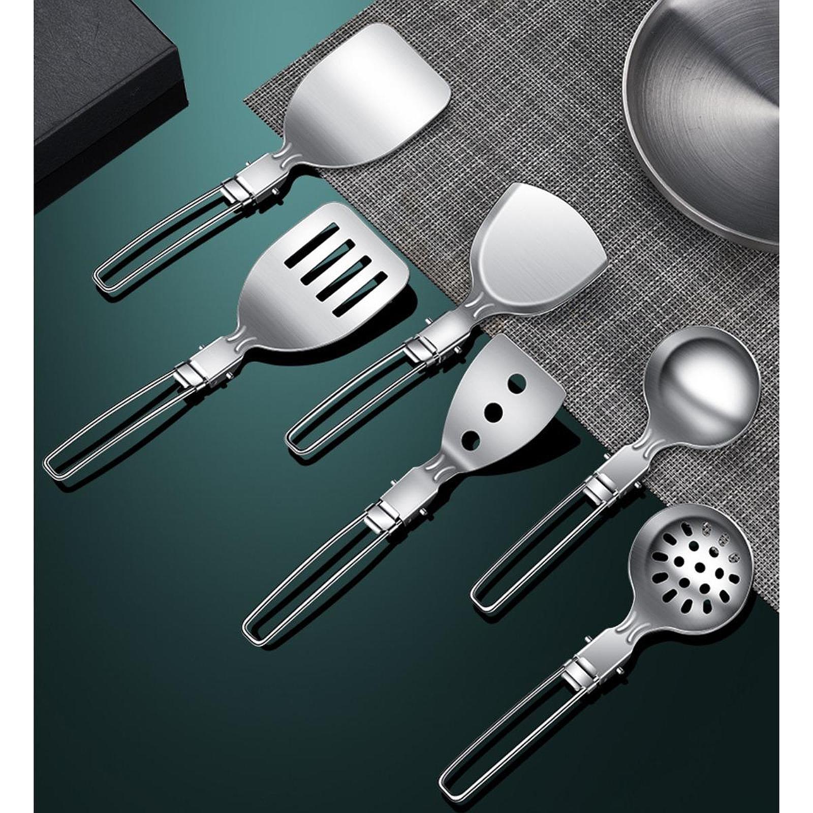 Camping Cooking Set Compact - Compact Outdoor Kitchen Gear Metal Camp
