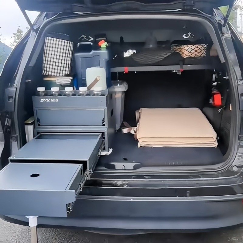 Camping Cooking Box - Camping Kitchen Storage Box Overland Slide-out