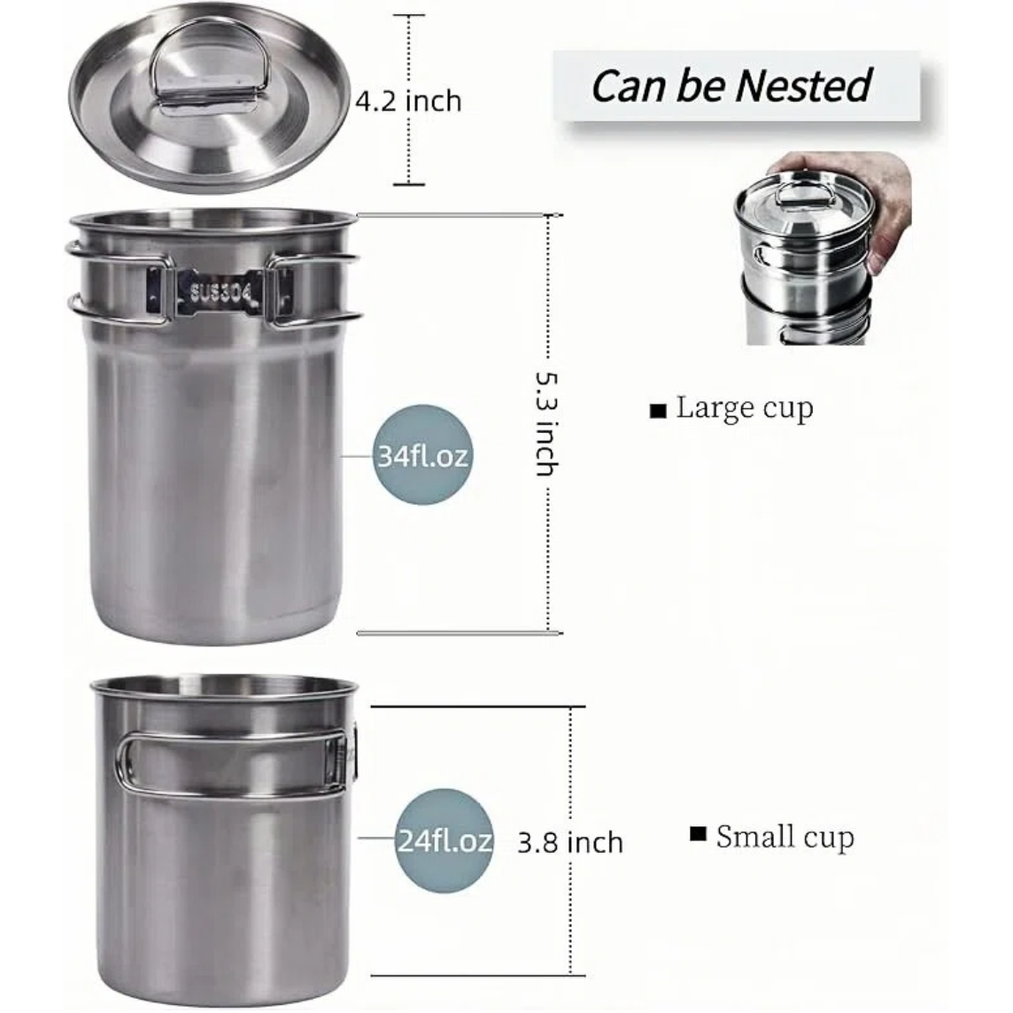 Foldable Camping Cups Mugs Cam - Camping Cooking Sets ulasan dan harga
