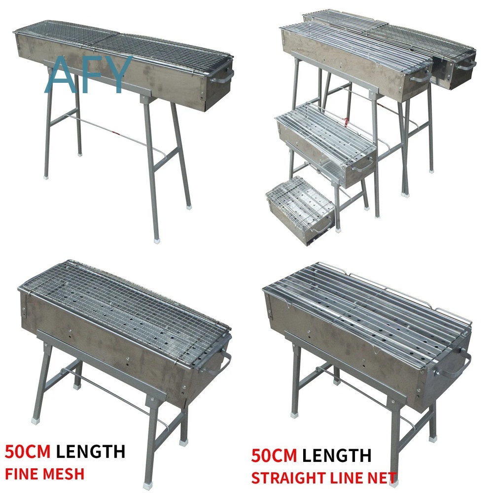 Portable Folding Charcoal BBQ  - Camping Cooking Set Compact ulasan dan harga