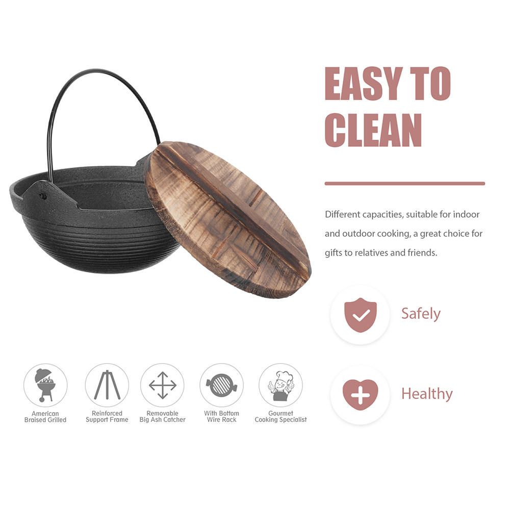 Premium Cast Iron Hanging Cook - Japanese Camping Cooking ulasan dan harga