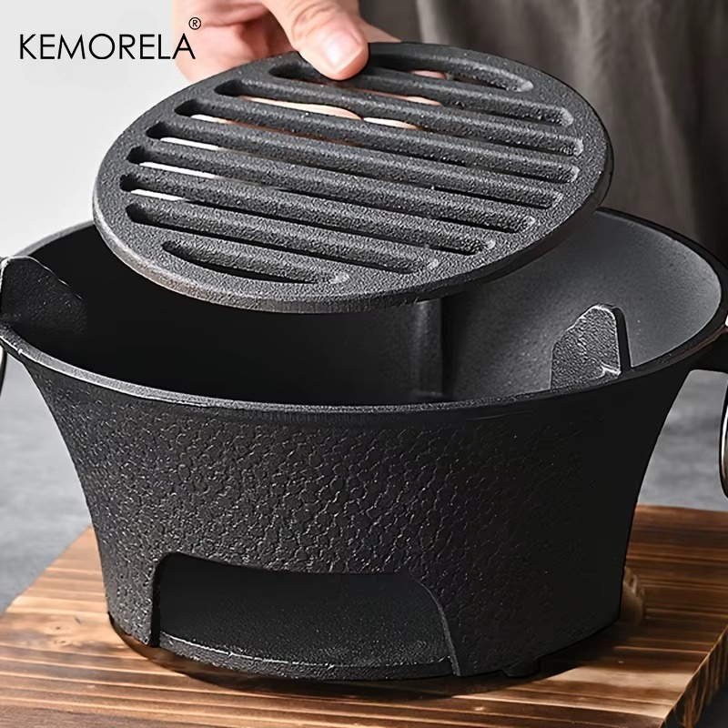 1Set Cast Iron Charcoal Stove  - Japanese Camping Cooking ulasan dan harga