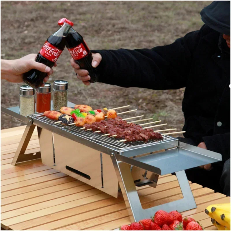 Stainless Steel Portable BBQ G - Camping Cooking Set Compact ulasan dan harga