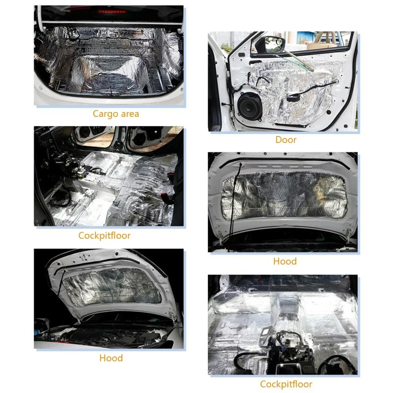 200x50cm 5/10mm Car Sound Mat  - Aluminum Foil Heavy Duty ulasan dan harga