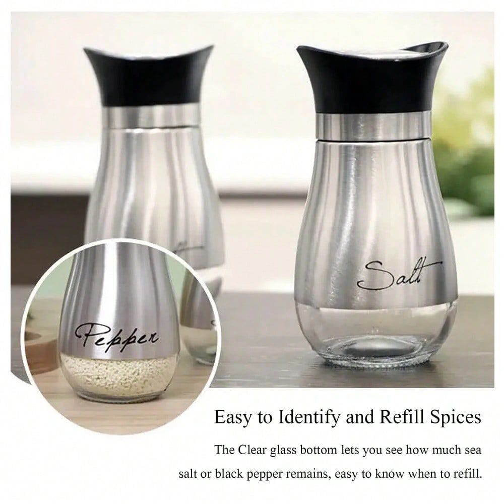 1 Salt/Pepper Shaker 4 Oz Glas - Camping Cooking Gifts ulasan dan harga