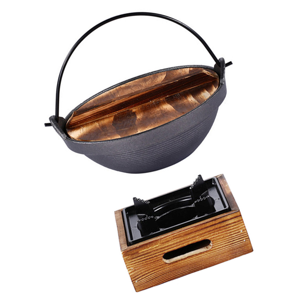 Japanese Style Cast Iron Sukiy - Japanese Camping Cooking ulasan dan harga