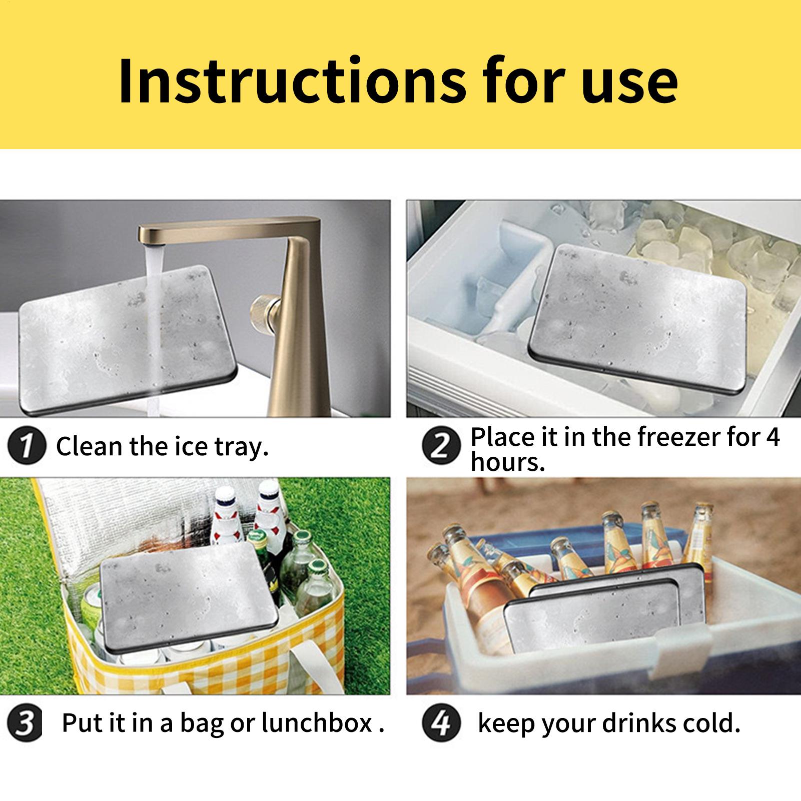 2pcs Stainless Steel Ice Packs - Camping Cooking Box ulasan dan harga