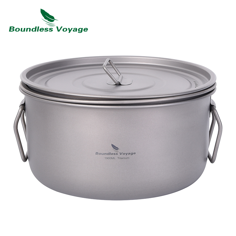 Boundless Voyage Camping Cooki - Camping Cooking Pot With Lid ulasan dan harga